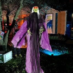 Tangkula 7.2 FT Halloween Animatronic Standing Witch