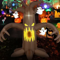Tangkula 7.8 FT Halloween Inflatable Scary Dead Tree