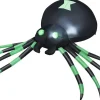 Tangkula 6 Ft Halloween Inflatable Spider, Spider with LED Lights Outdoor Indoor Halloween Decorations