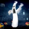 Tangkula 12 FT Halloween Inflatable Ghost, Quick Blow up Halloween Decoration, Giant Inflatable Specter with Bright LED Lights