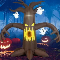 Tangkula 7.8 FT Halloween Inflatable Scary Dead Tree