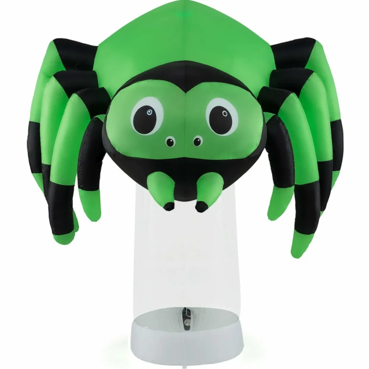 Tangkula 6 FT Halloween Inflatable Spider with Multi-Color Rotating Light