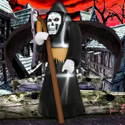 Tangkula 8 FT Halloween Inflatable Grim Reaper