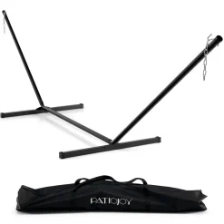 Tangkula 12.5 ft Hammock Stand Only, 2 Person Heavy Duty Steel Hammock Frame with 2 Hanging Chains