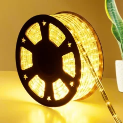 Tangkula 100 FT LED Rope Lights, Waterproof & Cuttable LED Strip Rope Lights