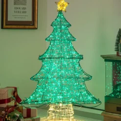 Tangkula 4 FT Lighted Artificial Christmas Tree