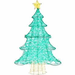 Tangkula 4 FT Lighted Artificial Christmas Tree