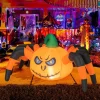 Tangkula 5 FT Long Halloween Inflatable Pumpkin Spider