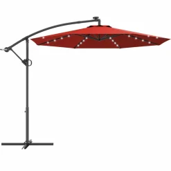 Tangkula 10 FT Patio Offset Umbrella with 360 Degree Rotation