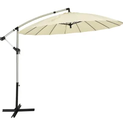 Tangkula 10 FT Patio Offset Umbrella, Outdoor Cantilever Umbrella