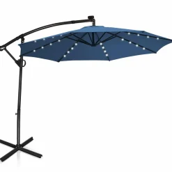 Tangkula 10 FT Patio Offset Umbrella with 360 Degree Rotation
