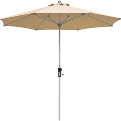 Tangkula 9 ft Patio Umbrella, Outdoor Market Table Umbrella with 1.5