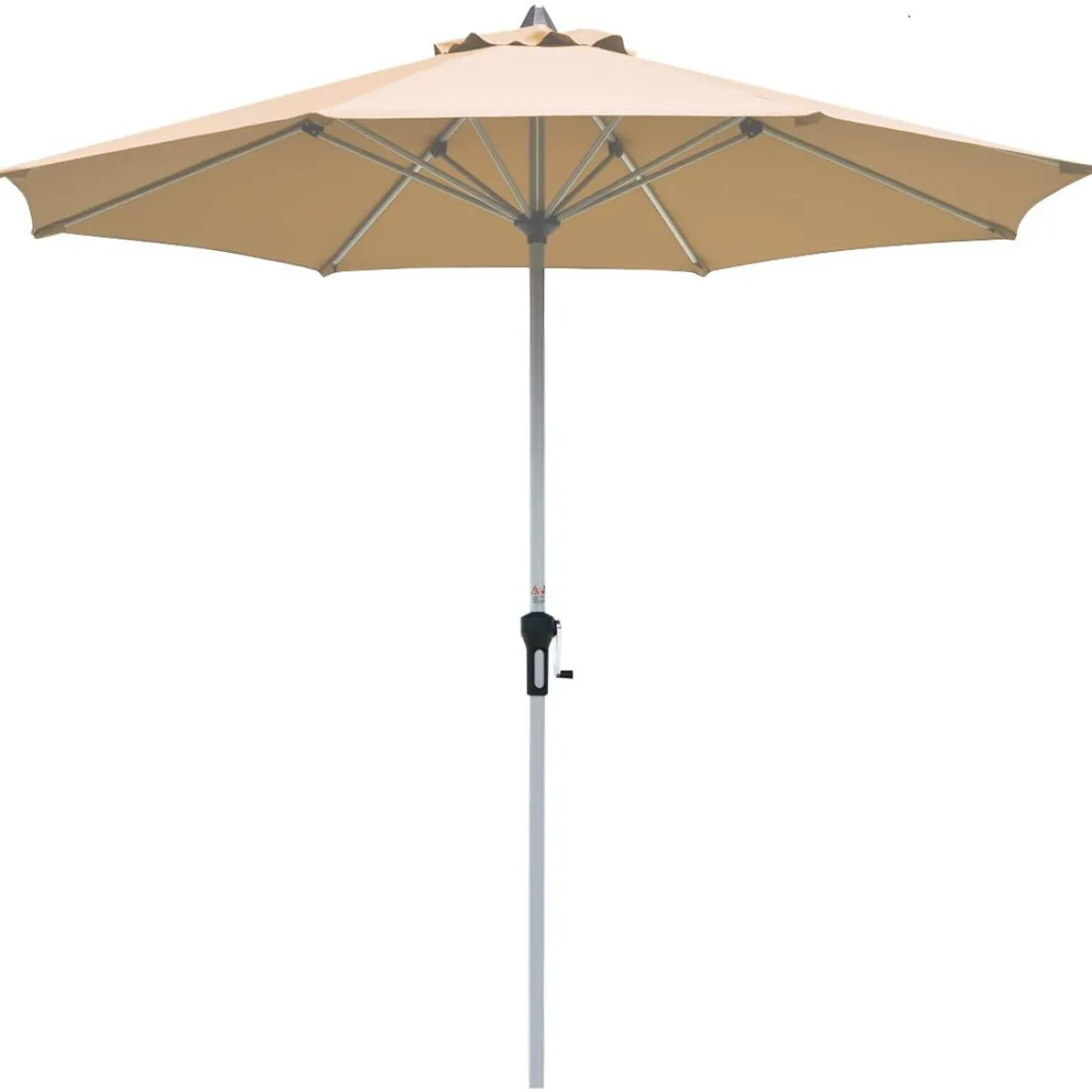 Tangkula 9 ft Patio Umbrella, Outdoor Market Table Umbrella with 1.5" Aluminum Pole