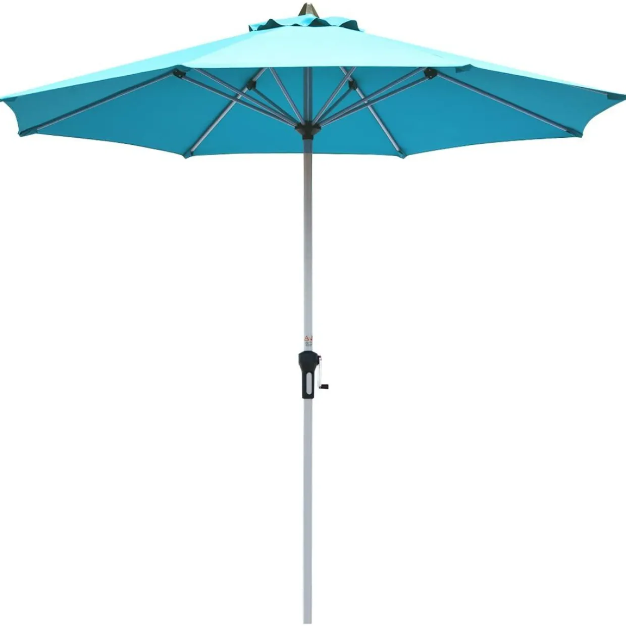 Tangkula 9 ft Patio Umbrella, Outdoor Market Table Umbrella with 1.5" Aluminum Pole