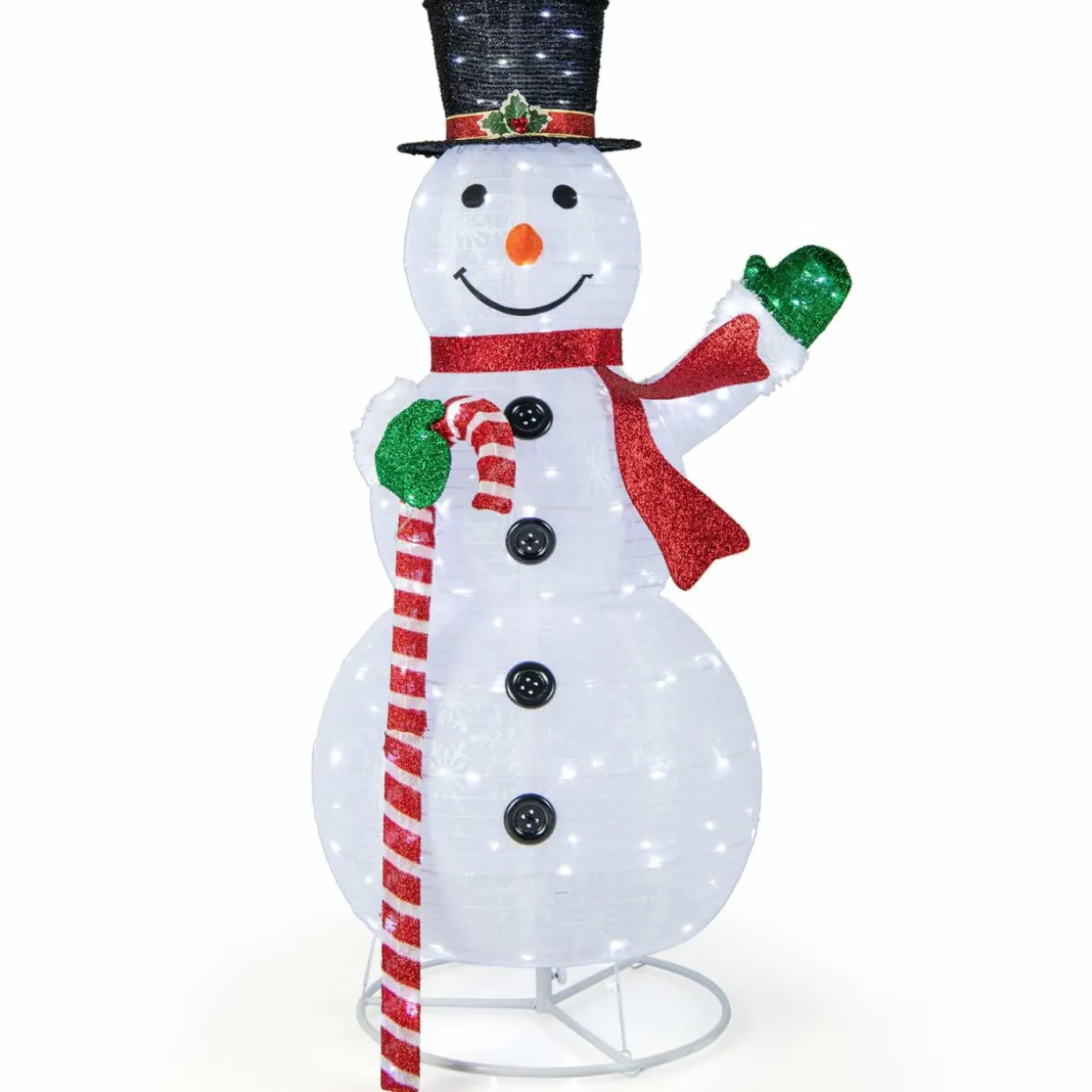 Tangkula 5 FT Pop-up Lighted Christmas Snowman