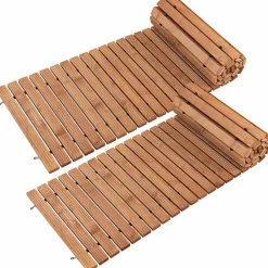 Tangkula 8 ft Roll-Out Garden Fir Wood Pathway