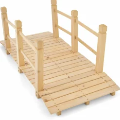Tangkula 5 FT Wooden Garden Bridge