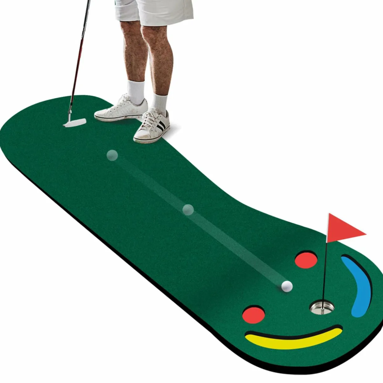 Tangkula 10 FT x 3 FT Golf Putting Green, Golf Putting Mat for Indoor & Outdoor Practice
