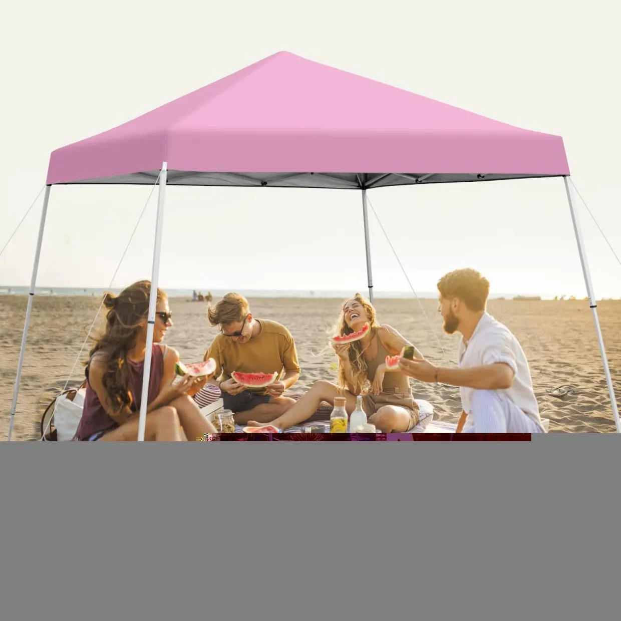 Tangkula 10 ft x 10 ft Outdoor Instant Pop-up Canopy, Folding Slanted Leg Canopy Tent