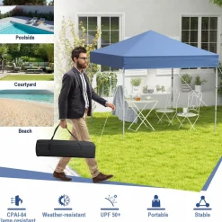 Tangkula 6.6 ft x 6.6 ft Outdoor Pop-up Instant Canopy Tent
