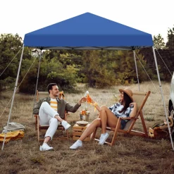 Tangkula 10 ft x 10 ft Outdoor Instant Pop-up Canopy, Folding Slanted Leg Canopy Tent