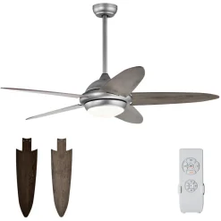 Tangkula 52 Inch Ceiling Fan with Lights, Indoor Modern LED Ceiling Fan