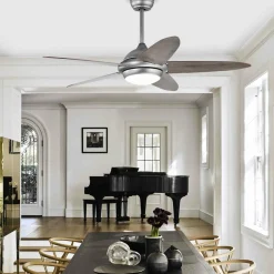 Tangkula 52 Inch Ceiling Fan with Lights, Indoor Modern LED Ceiling Fan