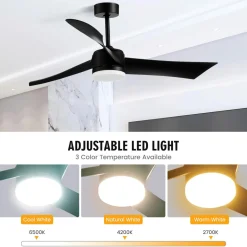 Tangkula 52 Inch Ceiling Fan with Light