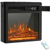 Tangkula 18 Inch Electric Fireplace, 5100 BTU Freestanding Electric Fireplace Heater with Remote Control
