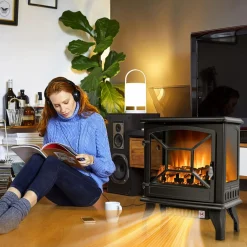 Tangkula 23 Inch Electric Fireplace Stove