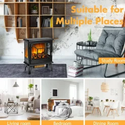 Tangkula 23 Inch Electric Fireplace Stove