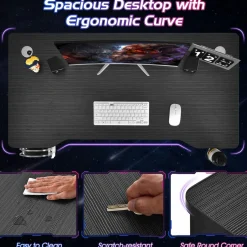 Tangkula 48 Inch Gaming Desk