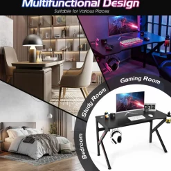 Tangkula 48 Inch Gaming Desk