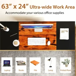 Tangkula 63 Inch Large Home Office Computer Desk