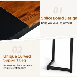Tangkula 63 Inch Large Home Office Computer Desk