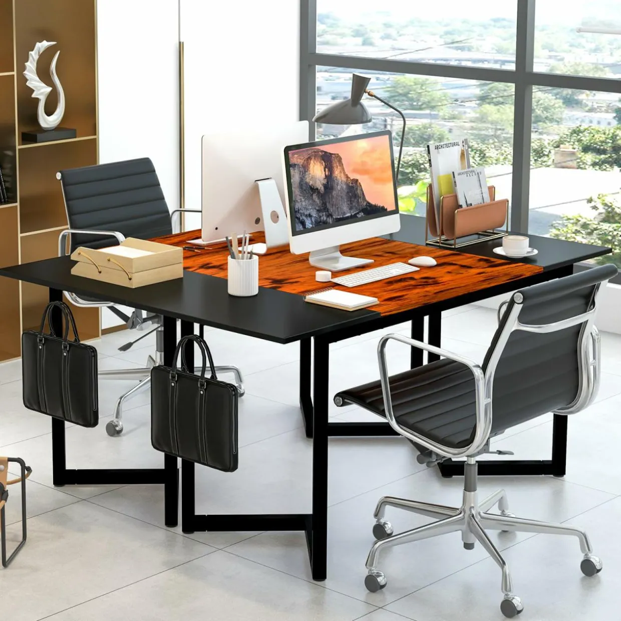 Tangkula 63 Inch Large Home Office Computer Desk