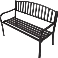 Tangkula 50 Inch Outdoor Steel Garden Bench Park Bench