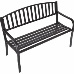 Tangkula 50 Inch Outdoor Steel Garden Bench Park Bench
