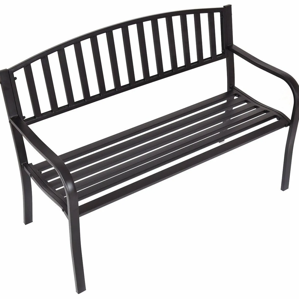 Tangkula 50 Inch Outdoor Steel Garden Bench Park Bench