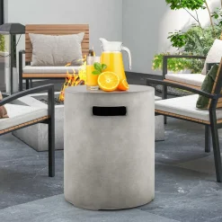 Tangkula 16 Inch Propane Tank Cover Table, Propane Tank Cover for Standard 20 LBS Propane Gas Tank