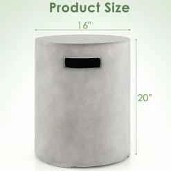 Tangkula 16 Inch Propane Tank Cover Table, Propane Tank Cover for Standard 20 LBS Propane Gas Tank