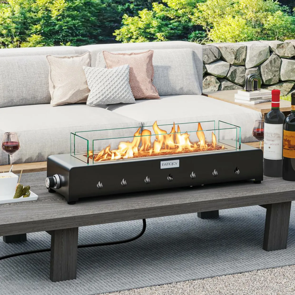Tangkula 30 Inch Tabletop Propane Fire Pit