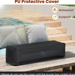 Tangkula 30 Inch Tabletop Propane Fire Pit