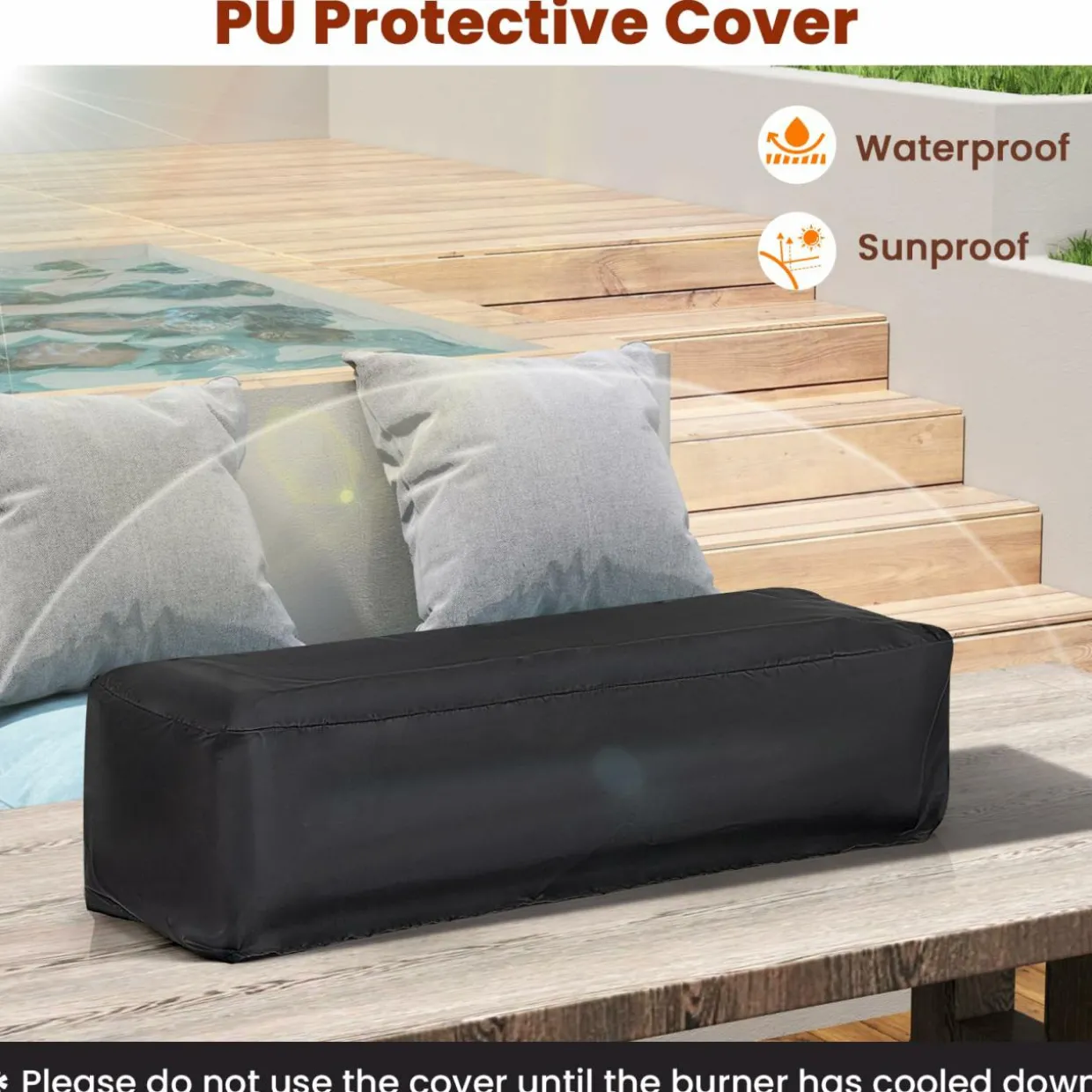 Tangkula 30 Inch Tabletop Propane Fire Pit