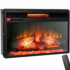 Tangkula 26 Inch 1500W Infrared Quartz Electric Fireplace Insert