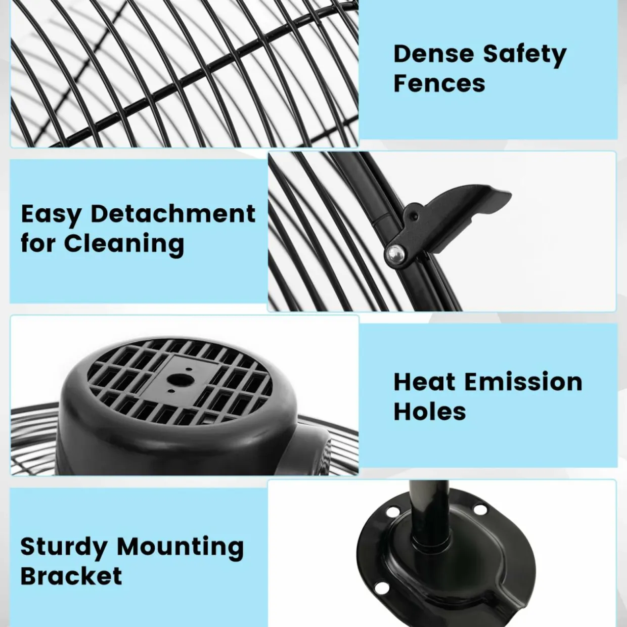 Tangkula 21 Inch Wall Mount Fan w/ Aluminum Fan Blades