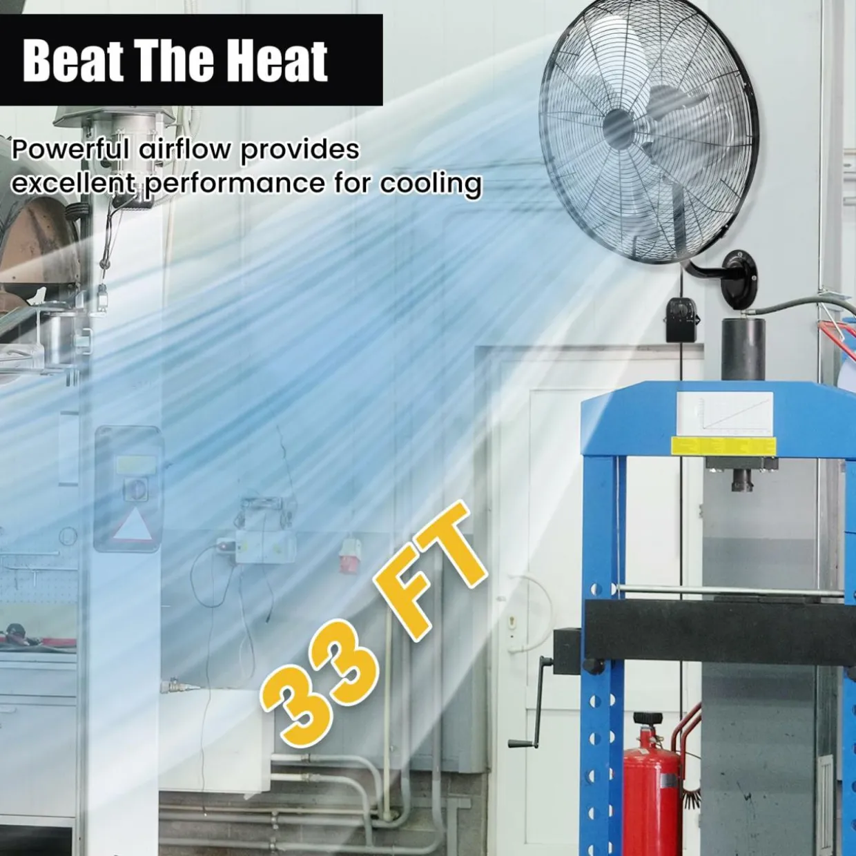 Tangkula 21 Inch Wall Mount Fan w/ Aluminum Fan Blades