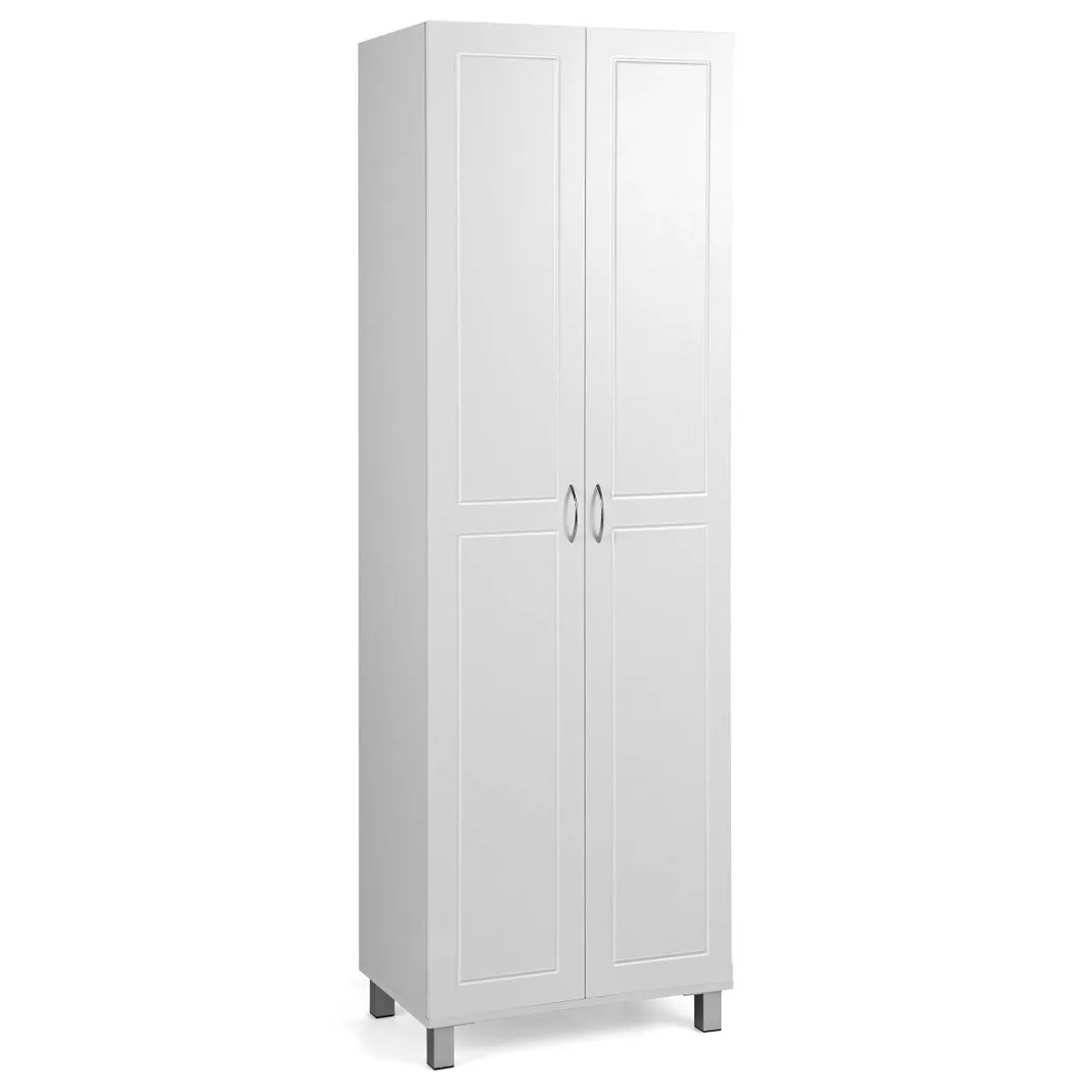 Tangkula 73.5 Inches Tall Storage Cabinet with Double Door, Freestanding Pantry Cabinet with Adjustable Shelf & Anti-tilt Design