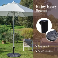 Tangkula 43 lbs Heavy Duty Resin Umbrella Base
