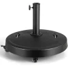 Tangkula 51 lbs Patio Umbrella Base with Wheels, 20.5 Inches Heavy Duty Round Outdoor Umbrella Stand for 10 ft Table Market Offset Umbrella